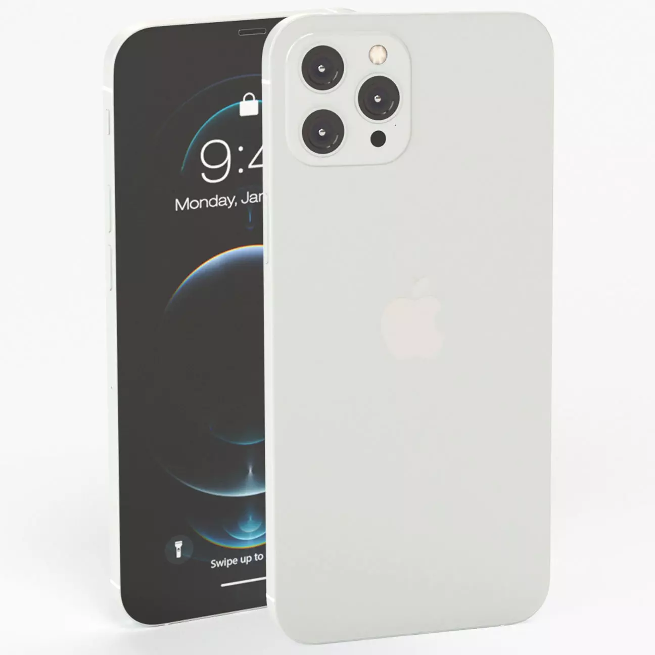 Apple iPhone 12 Pro Max Silver 3D model_0