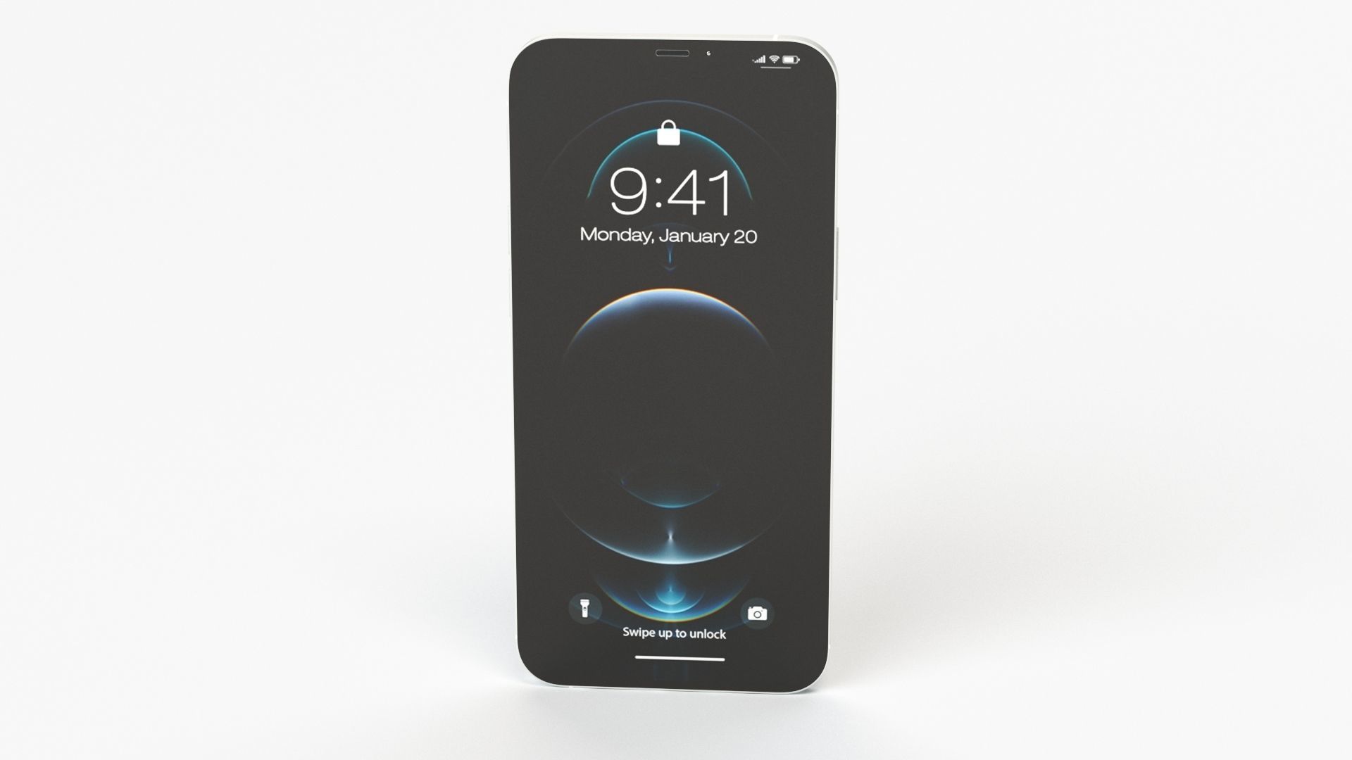 Apple iPhone 12 Pro Max Silver 3D model_25