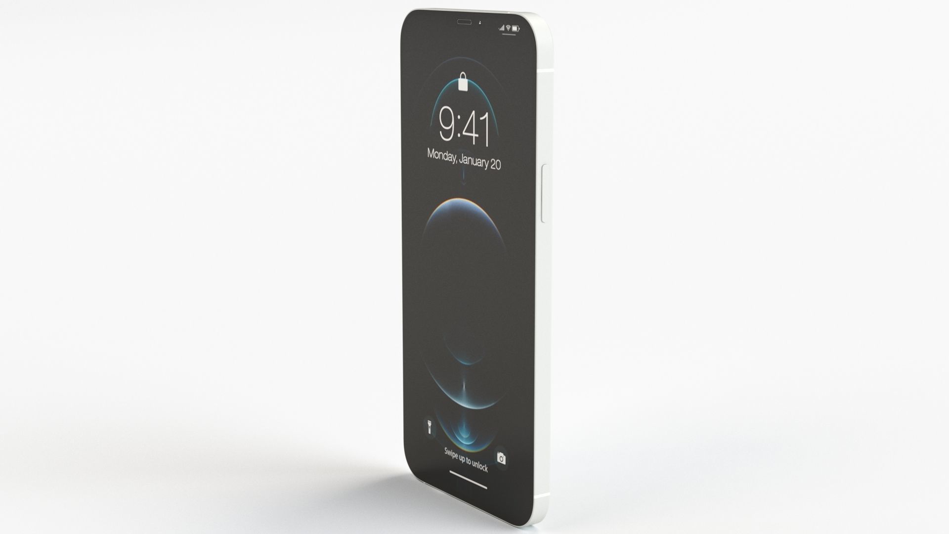 Apple iPhone 12 Pro Max Silver 3D model_13