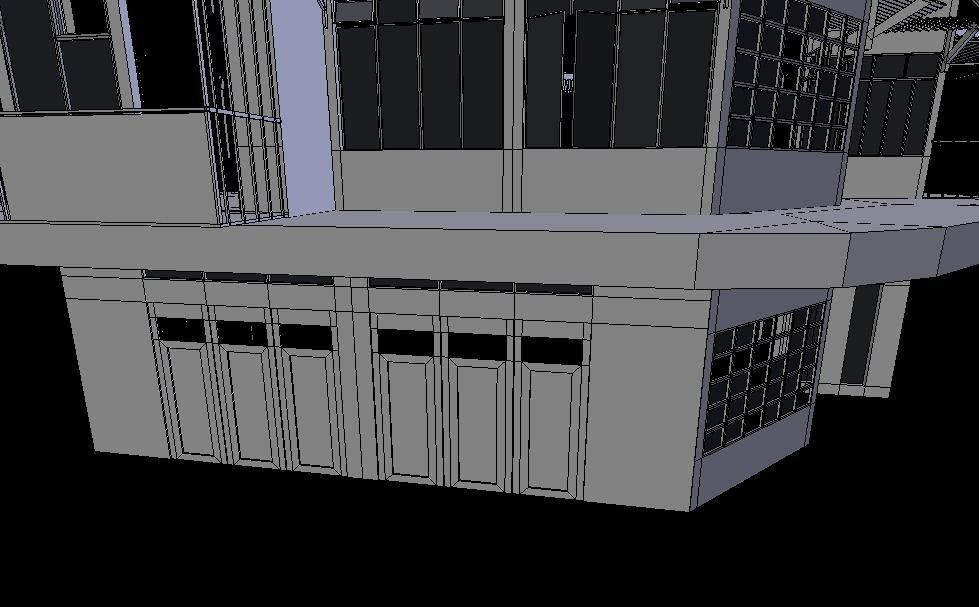 Hong Kong Building Low-poly 3D model_11
