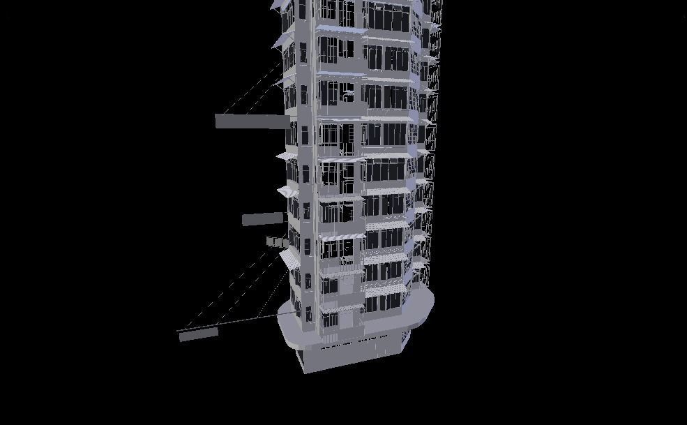 Hong Kong Building Low-poly 3D model_8