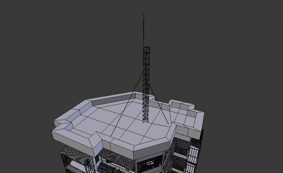 Hong Kong Building Low-poly 3D model_12