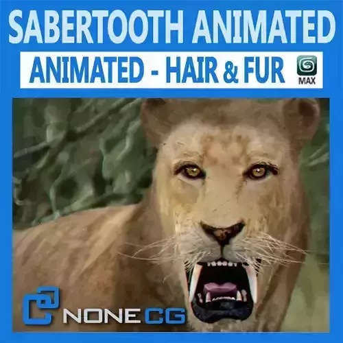 Animated SabreTooth 3D model