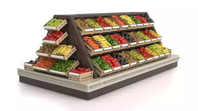 Vegetable Camber with Filling 3D model