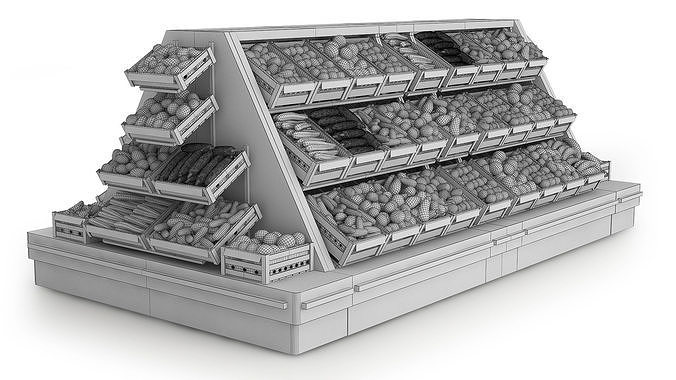 Vegetable Camber with Filling 3D model 7