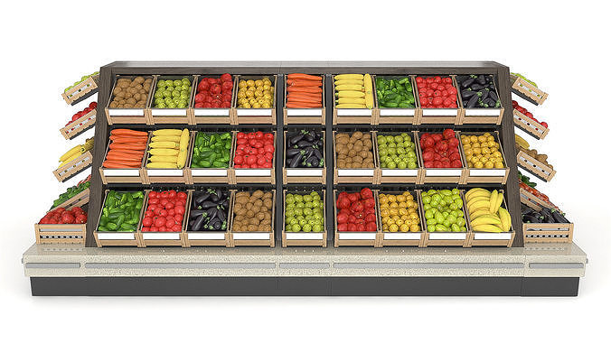 Vegetable Camber with Filling 3D model 2