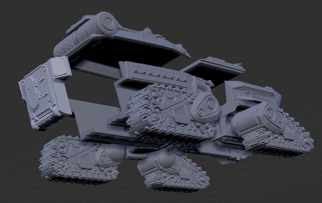 Landshark Armored Transport 3D print model_13