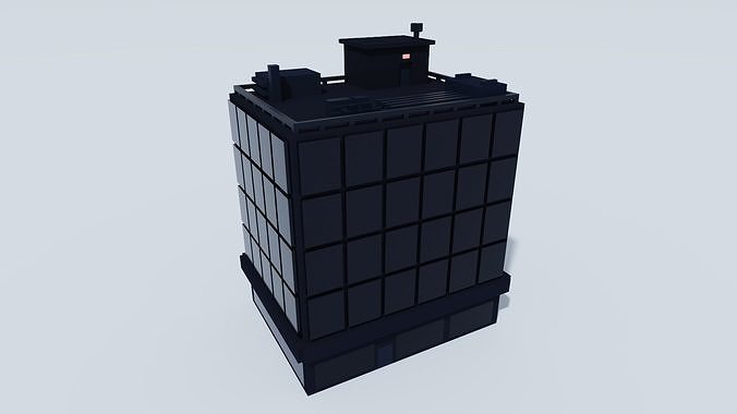Voxel Building - 1 Low-poly 3D model