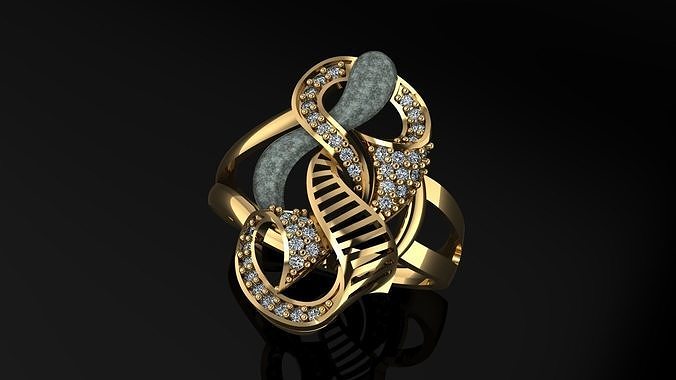 ring gold 3D print model