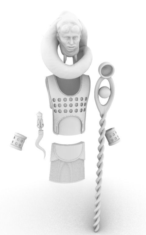 Star Wars Return of the Jedi Bib Fortuna 3D print model_1