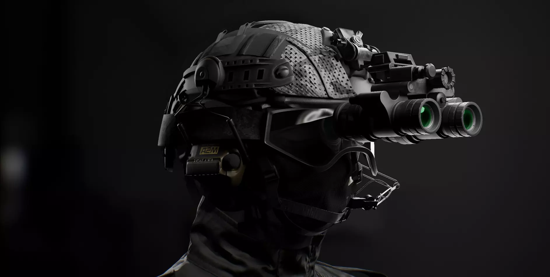 Military helmet Low-poly 3D model_0