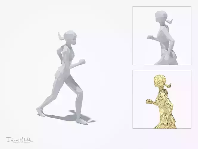 Woman Run Sport Pose