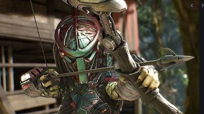 Predator Hunting Grounds Bow and Weapon Set 3D print model