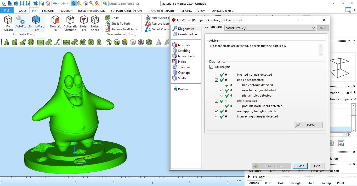 Patrick Star Statue printable gold silver 3D model print 3D print model_6