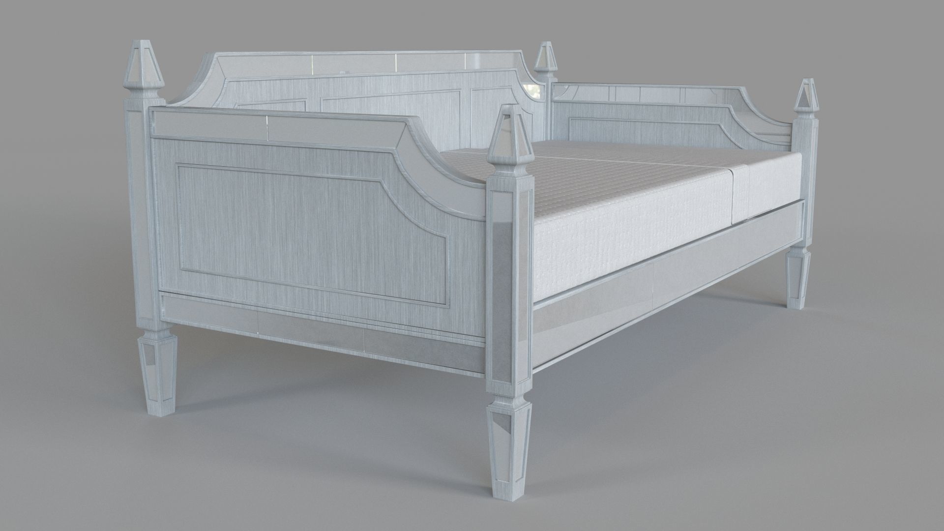 Hayworth Silver Daybed 3D model_2