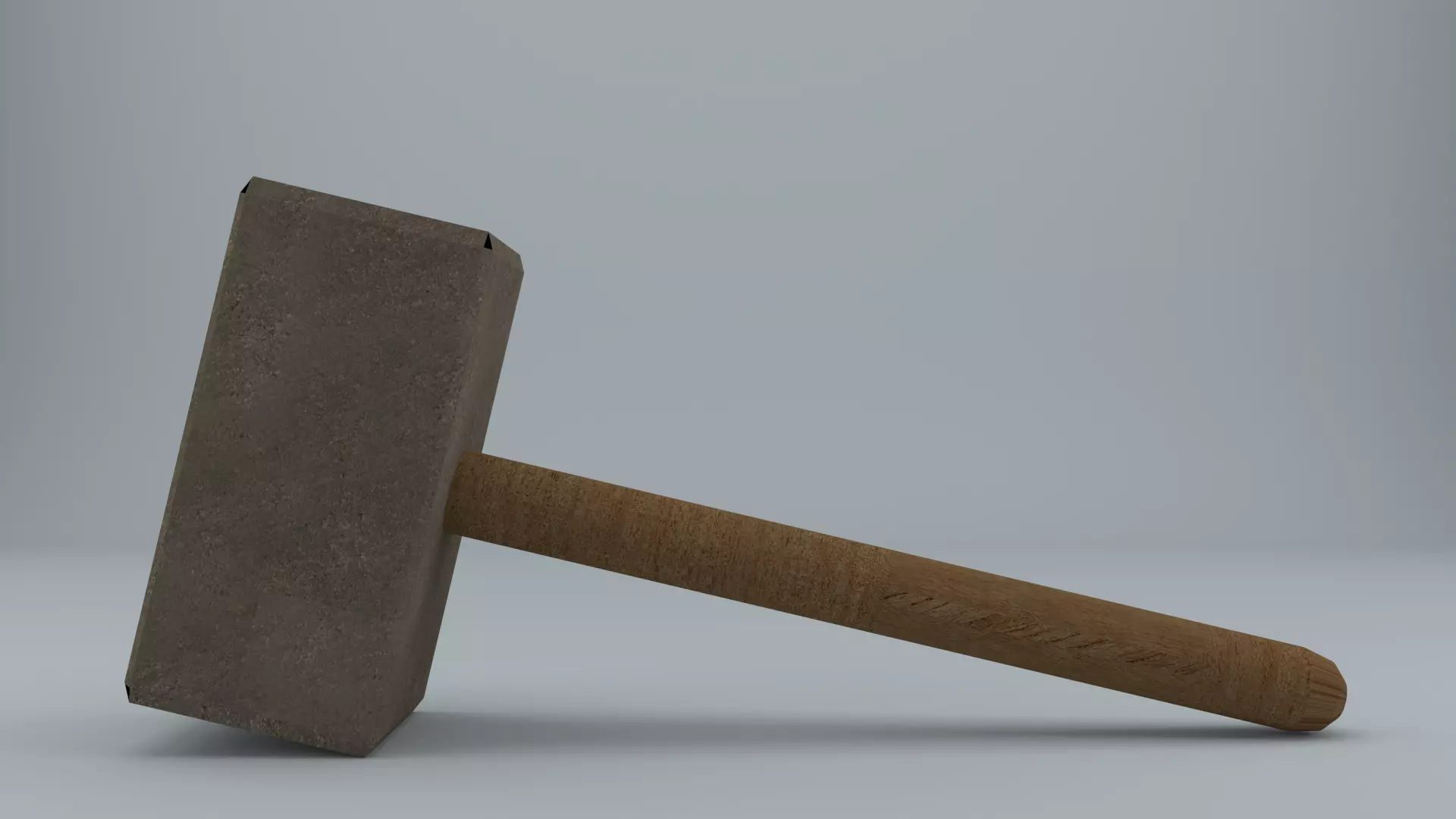 Hammer 3D model low-poly Low-poly 3D model_0