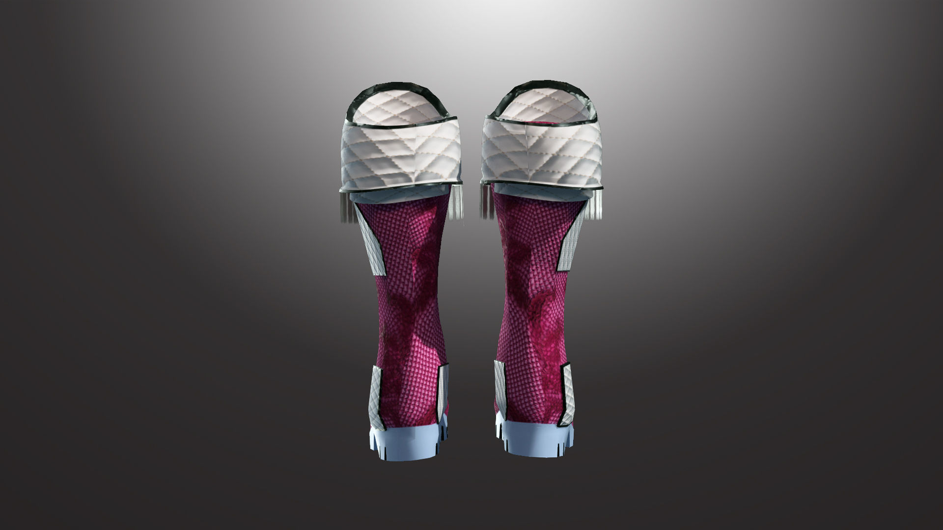 DTS-Model01-Boots2B boot Low-poly 3D model_5