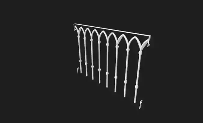 Balcony wrought iron railings