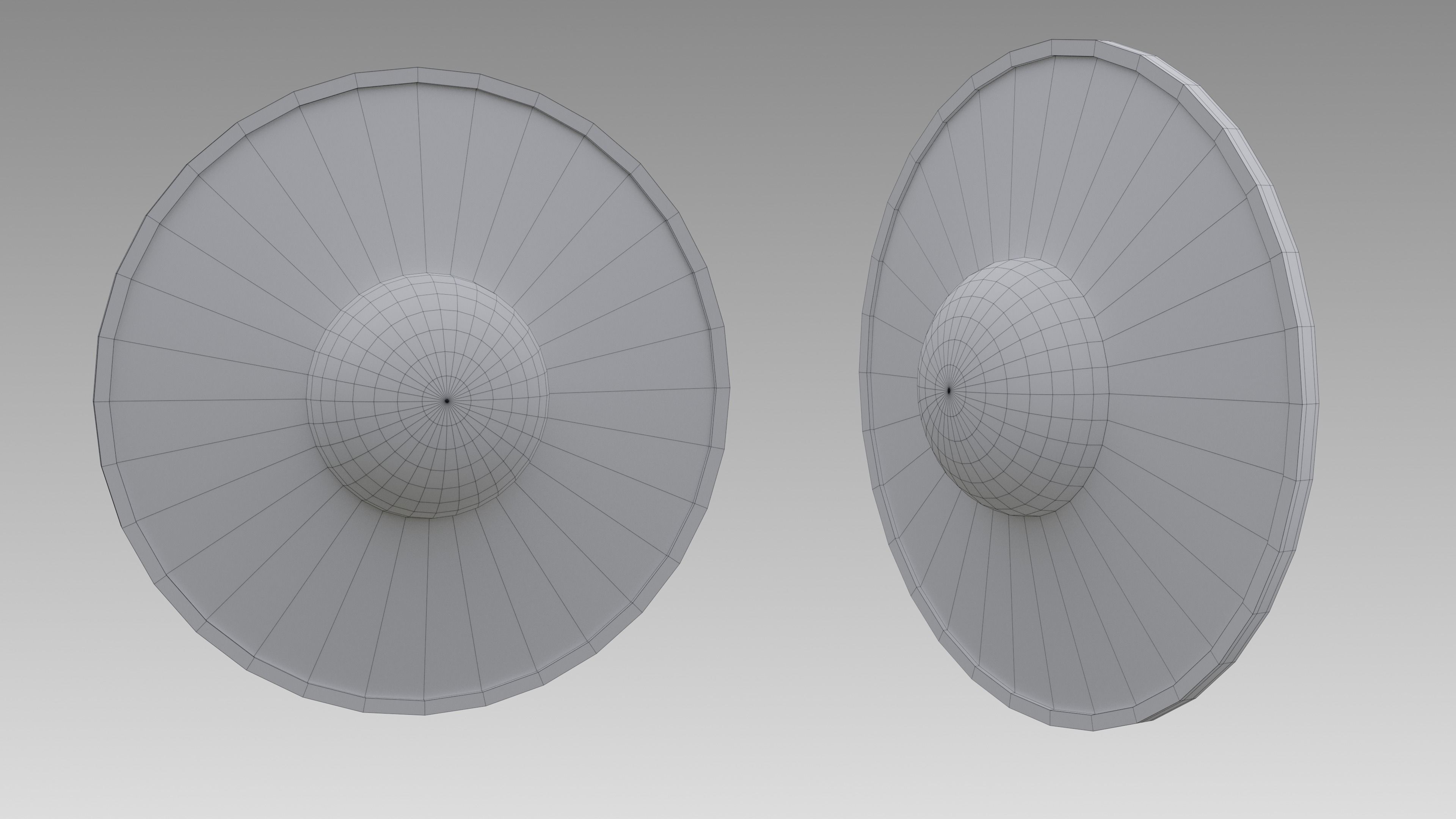 Buckler shield Free low-poly 3D model_4