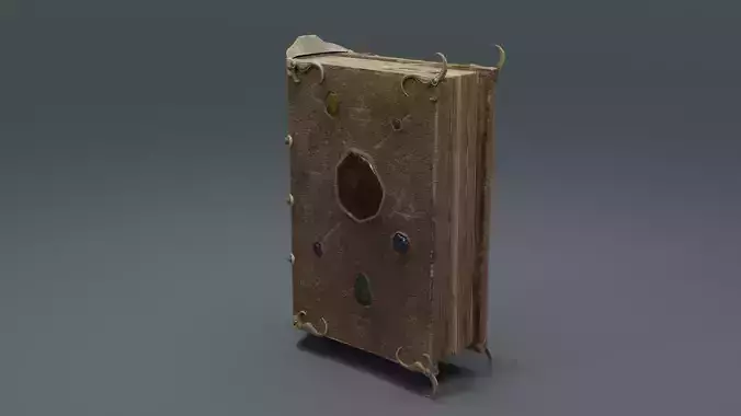 Book of Alchemy  Low-poly 3D model