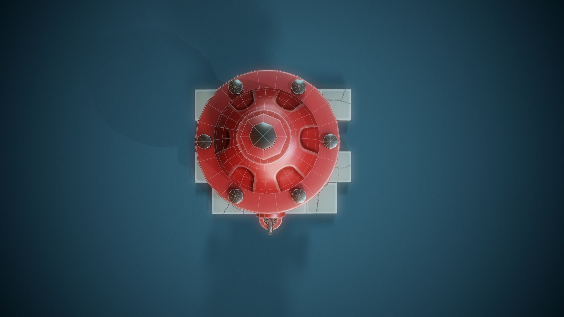 Stylized Fire Hydrant- Tutorial Included Low-poly 3D model_5