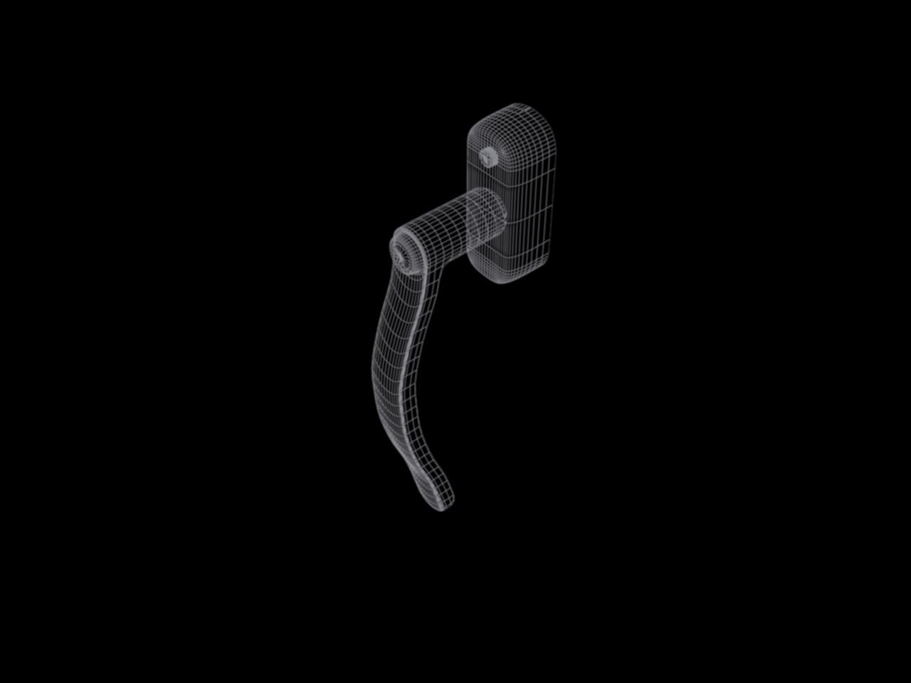Handle door 3D model_3