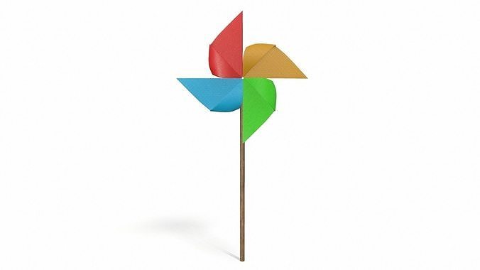 children pinwheel 3D model