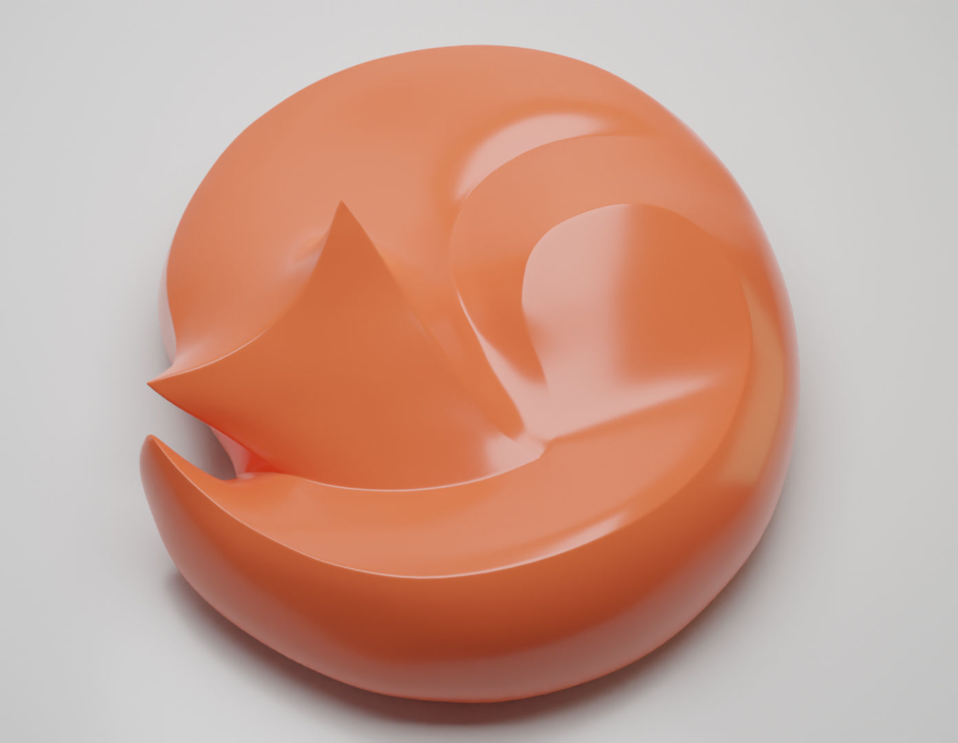 Fox stylized animal 3D print model 3D print model_1