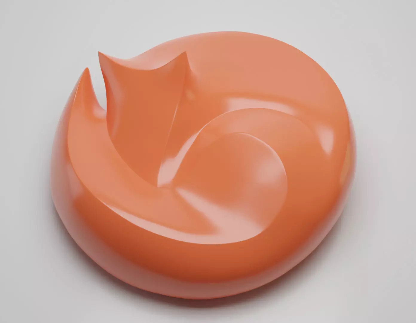 Fox stylized animal 3D print model 3D print model_0