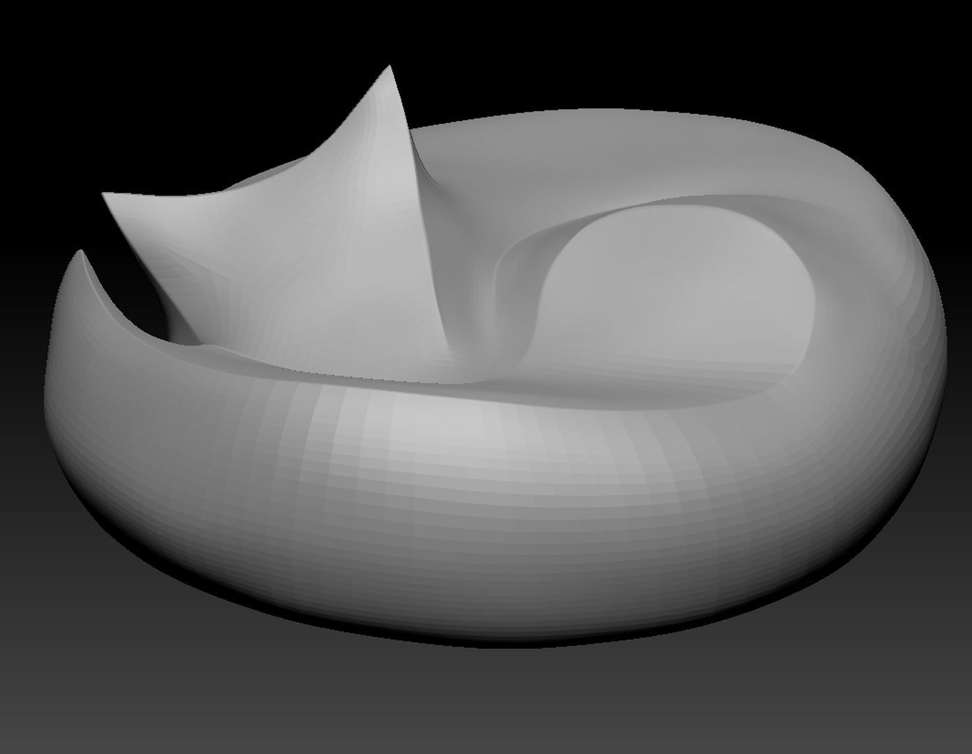 Fox stylized animal 3D print model 3D print model_2