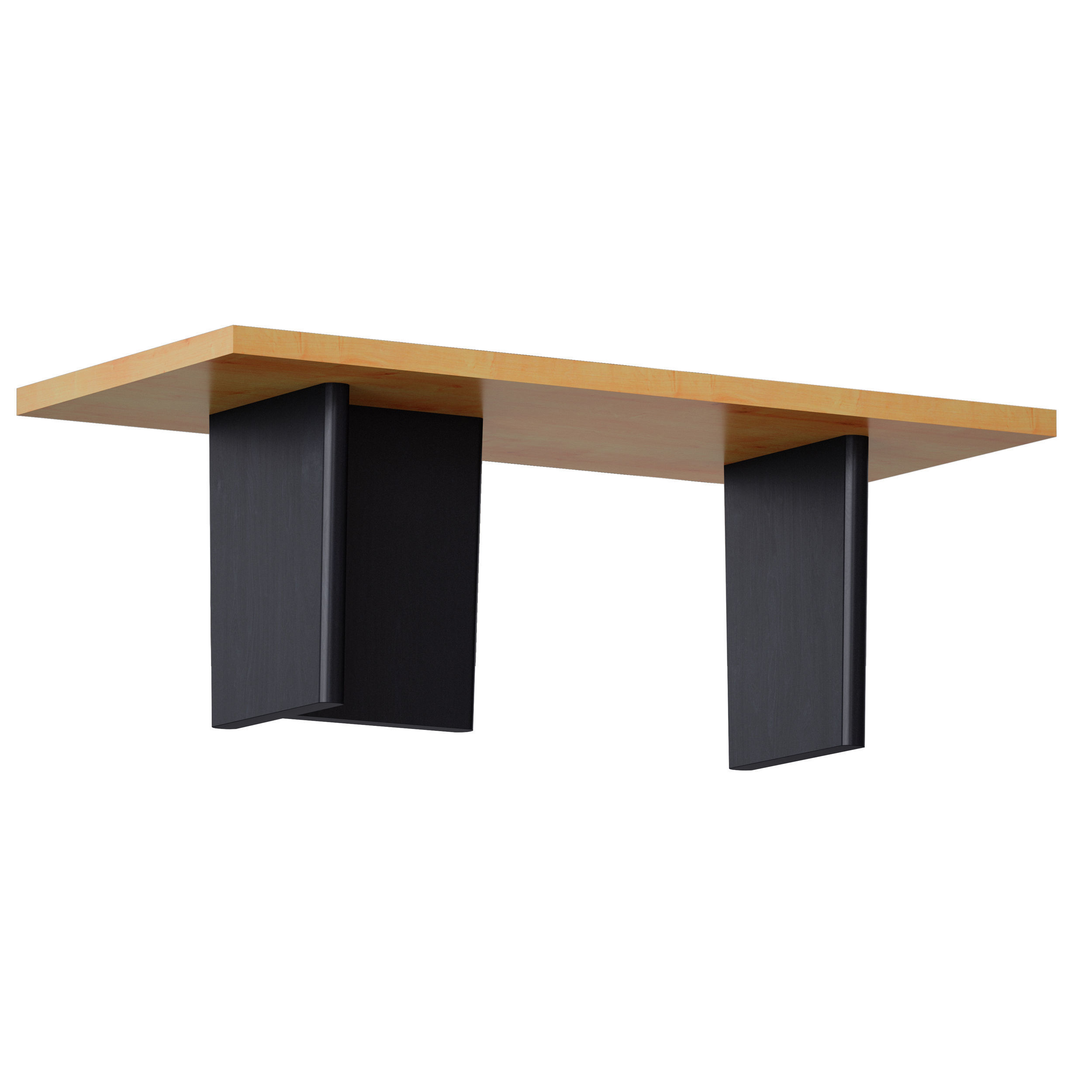 Ula Dining Table Crate and Barrel 3D model_2