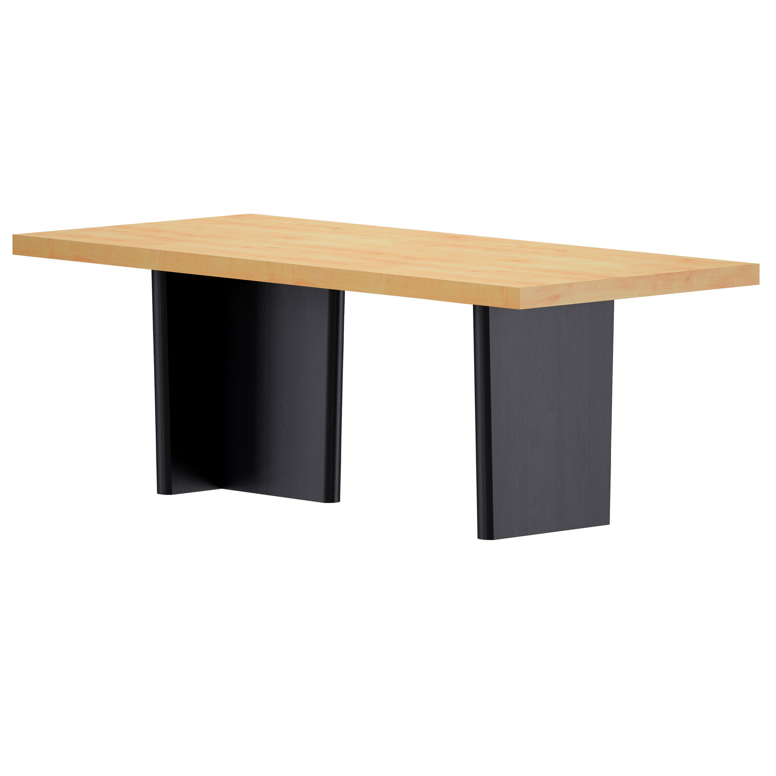 Ula Dining Table Crate and Barrel 3D model_6