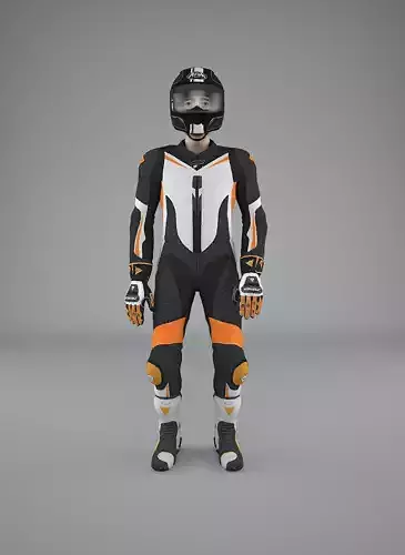 Motorcycle Rider Rigged