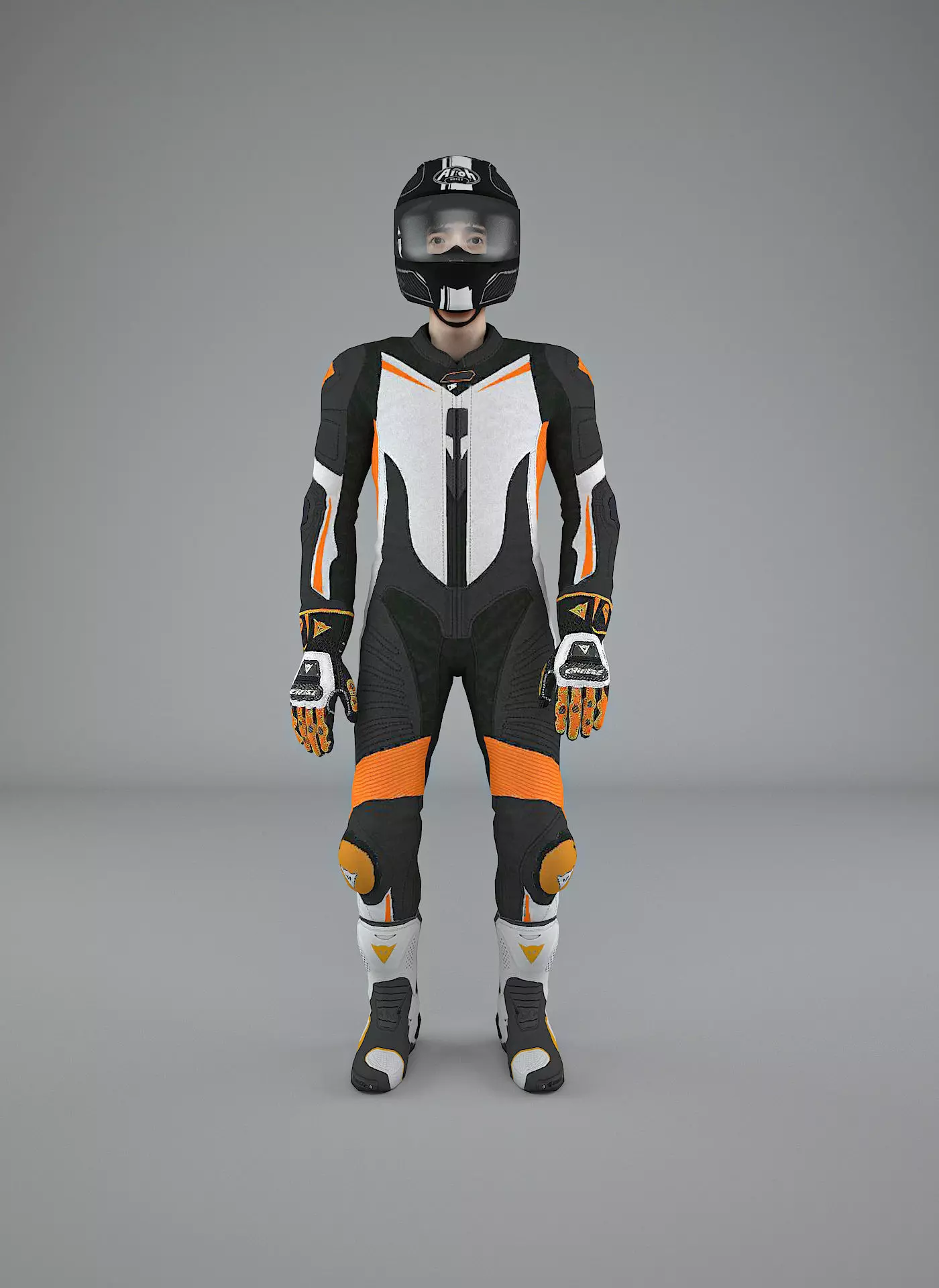 Motorcycle Rider Rigged 3D model