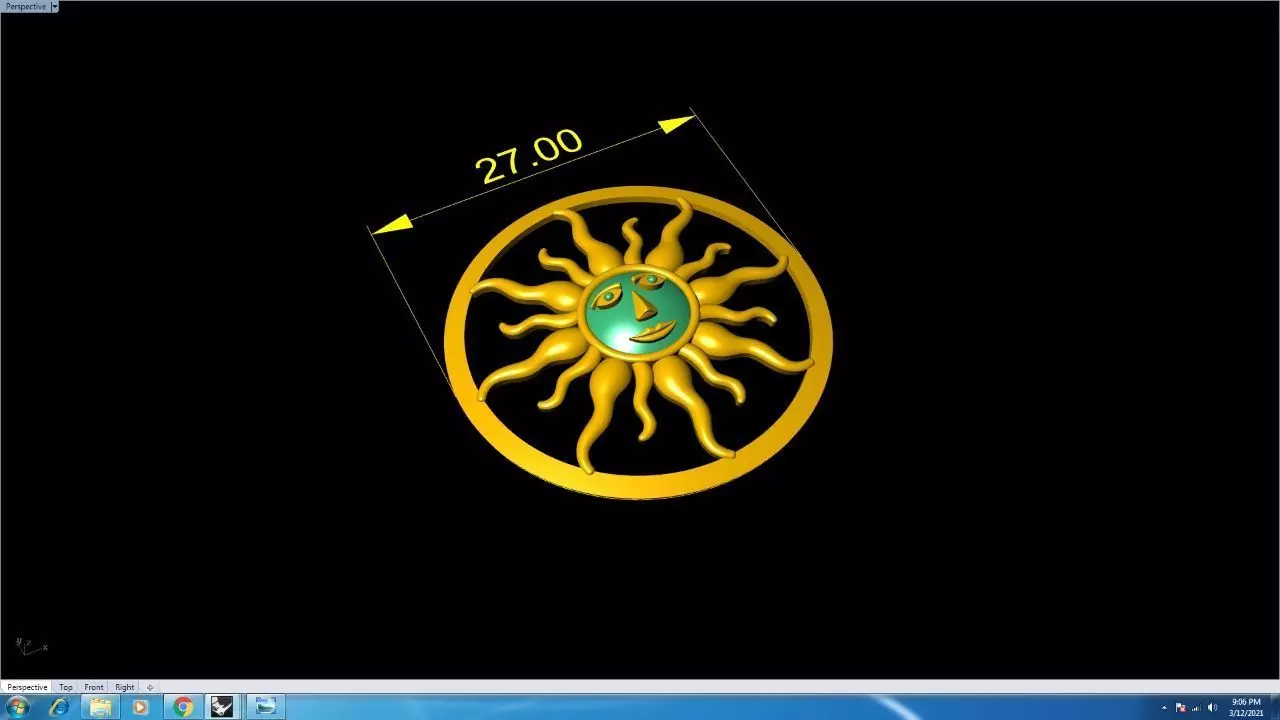 Jewellery pendant Free 3D print model
