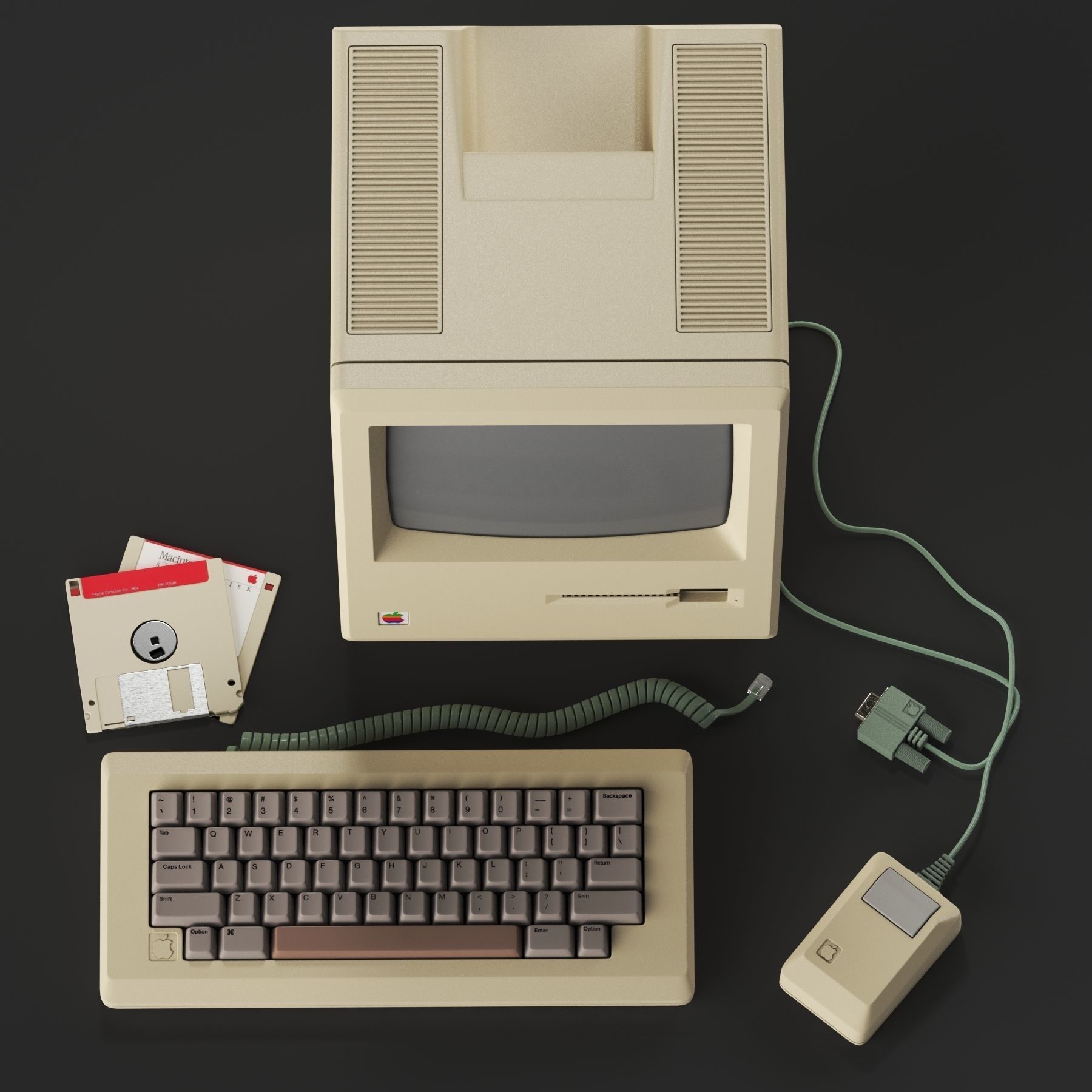 Macintosh 128K 3D model | CGTrader