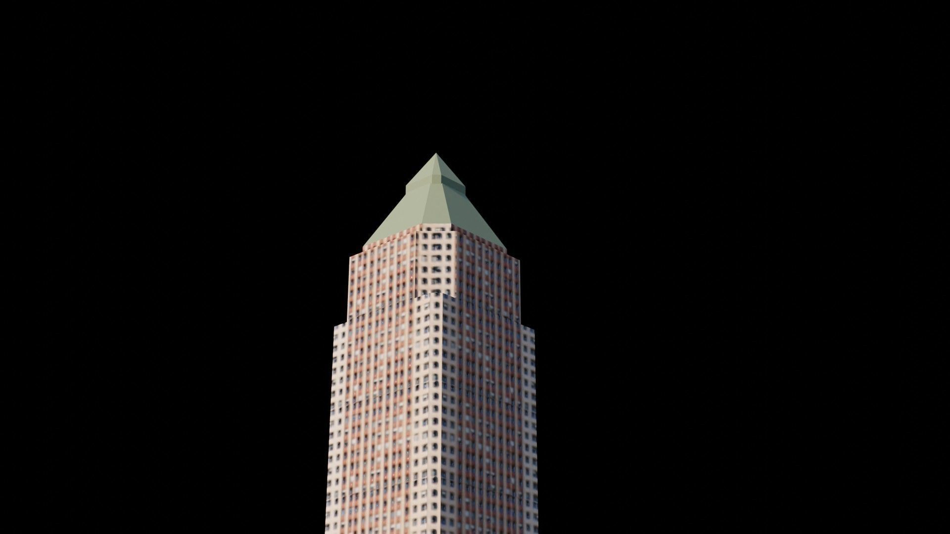One Worldwide Plaza - NYC Low-poly 3D model_2