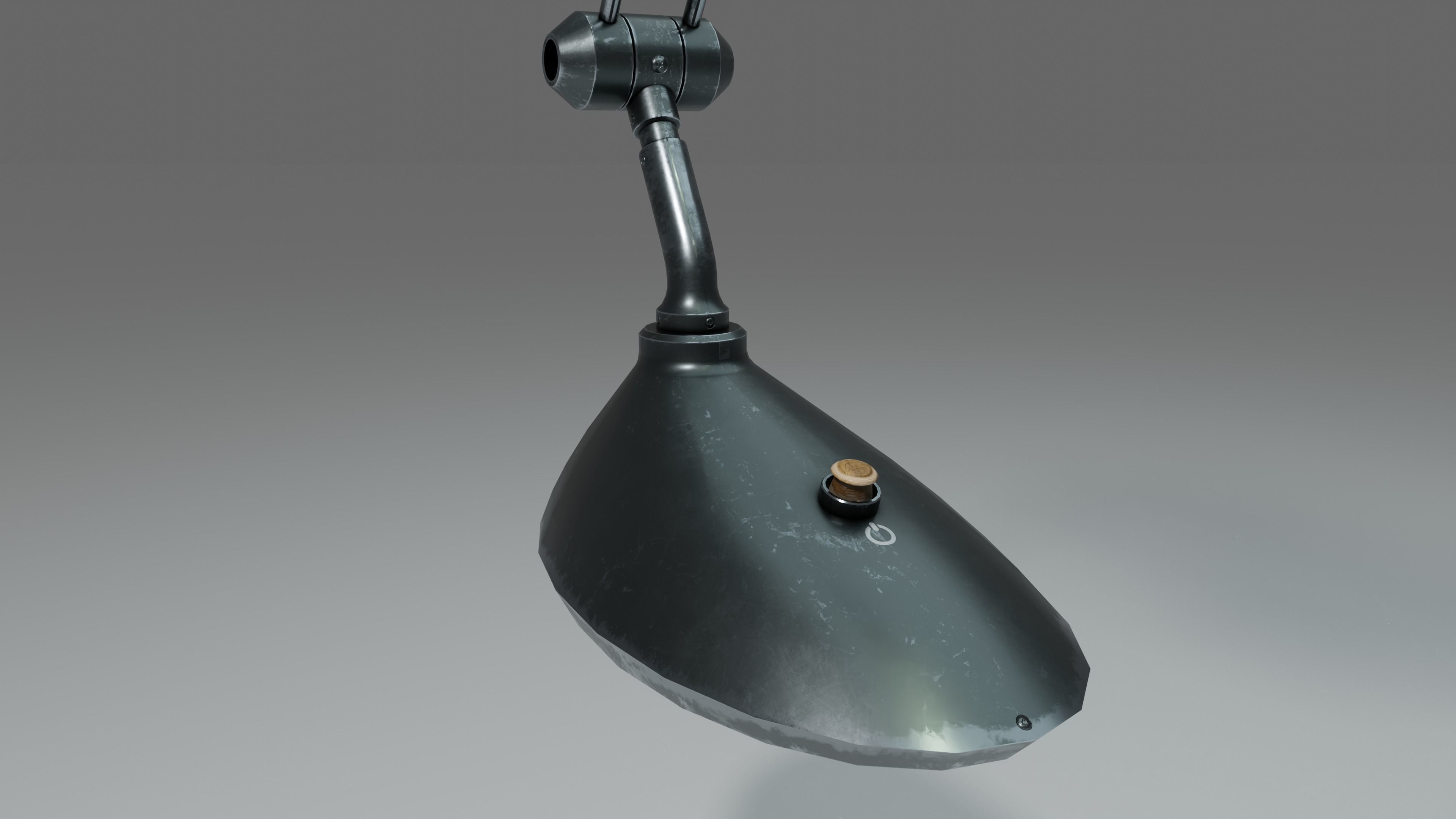 Modern or steampunk Lamp  Low-poly 3D model_19