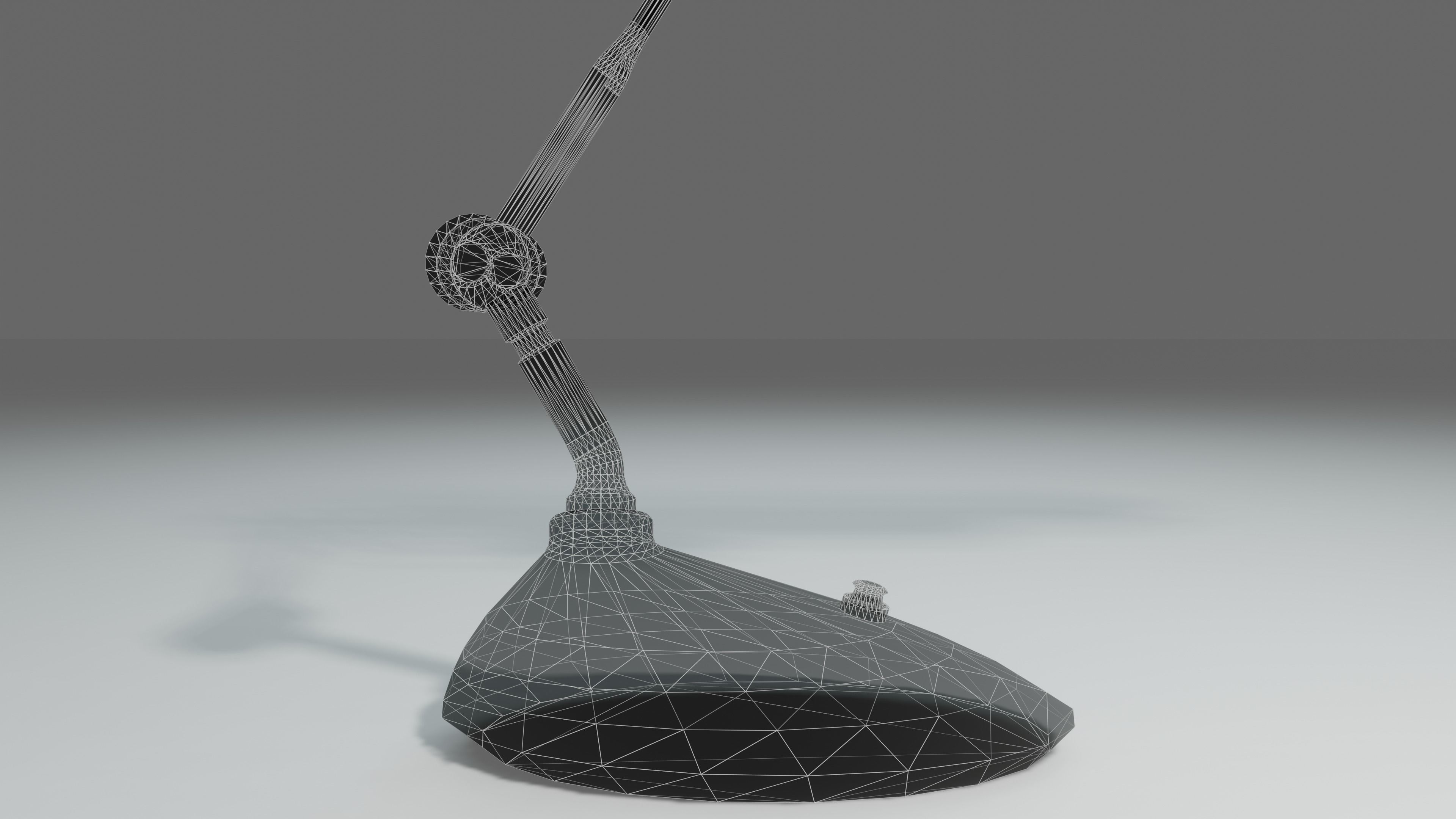 Modern or steampunk Lamp  Low-poly 3D model_30