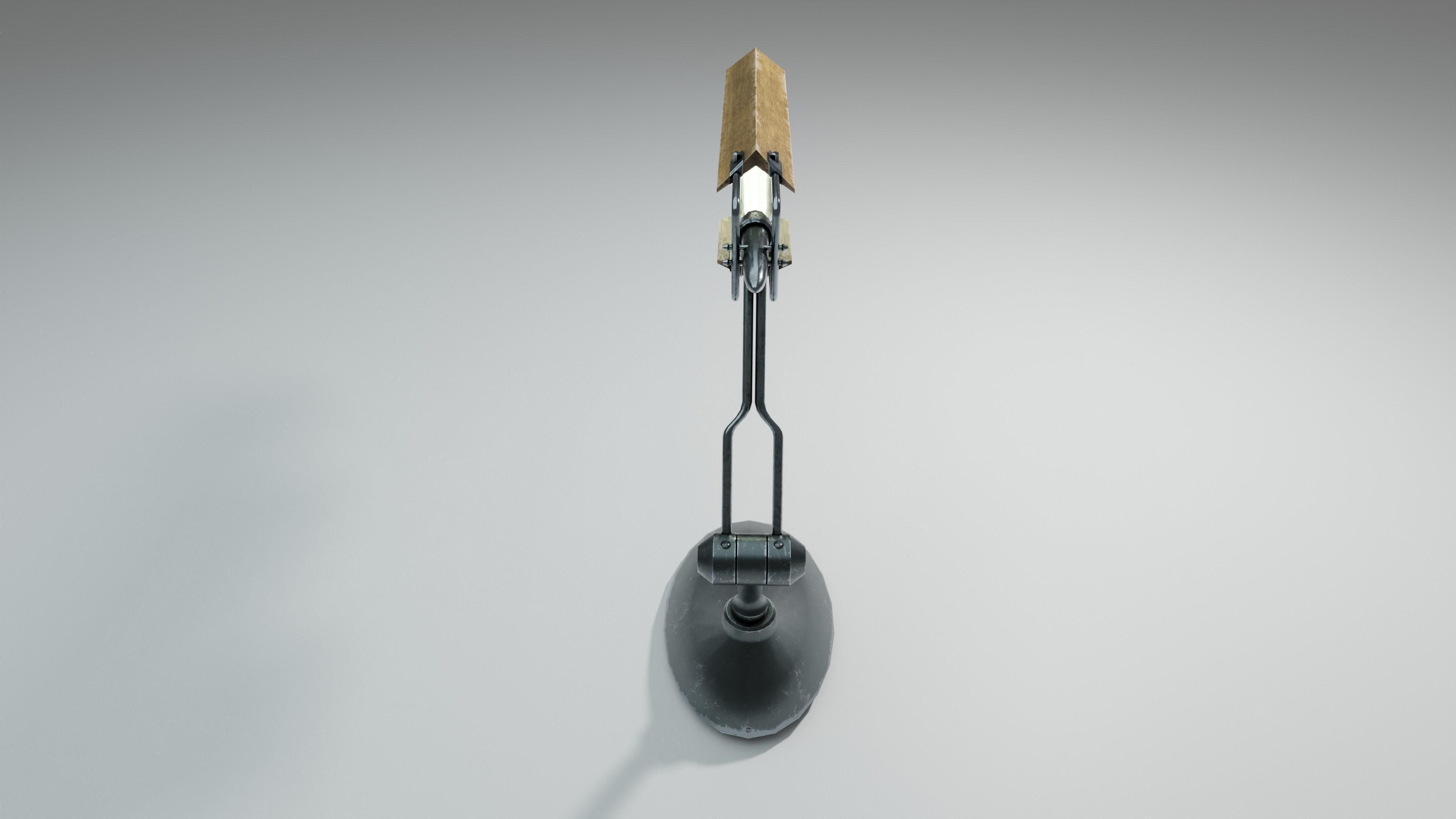 Modern or steampunk Lamp  Low-poly 3D model_11