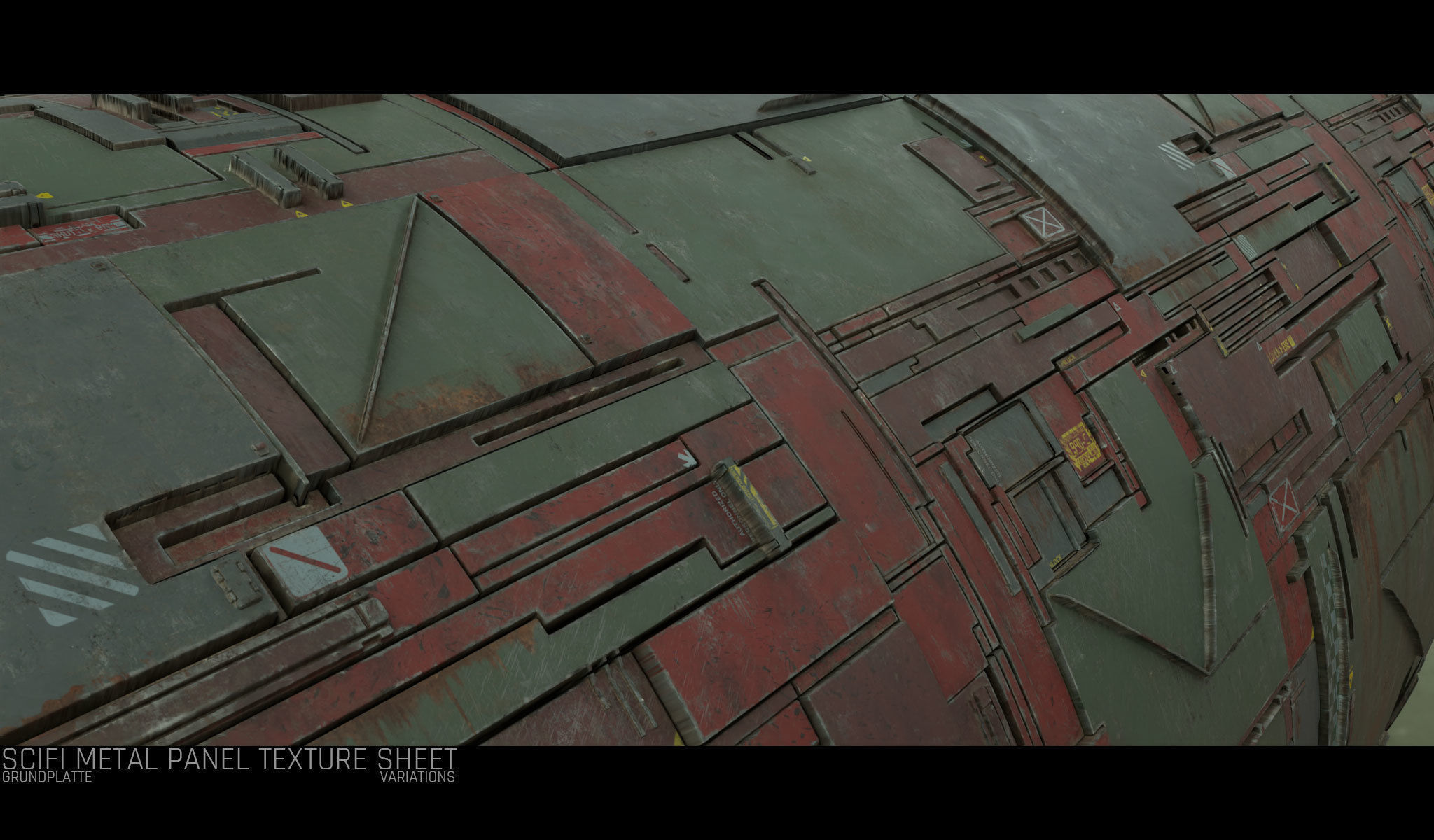 Scifi Wall Panel Texture Set F Texture_9