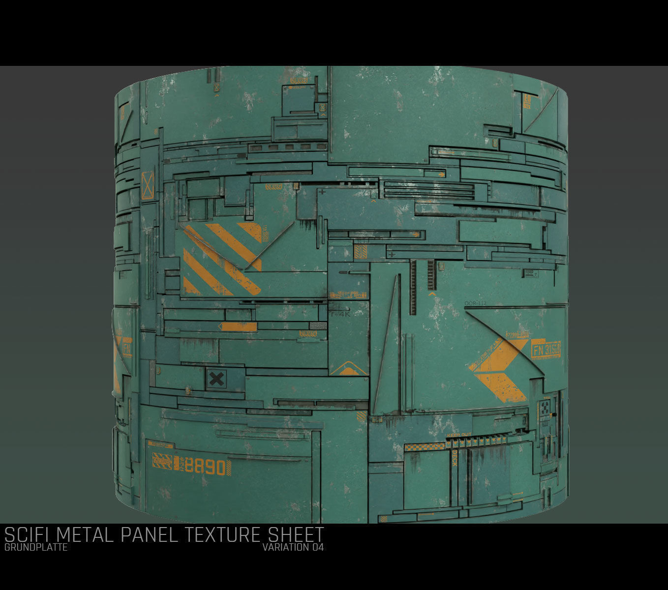 Scifi Wall Panel Texture Set F Texture_7