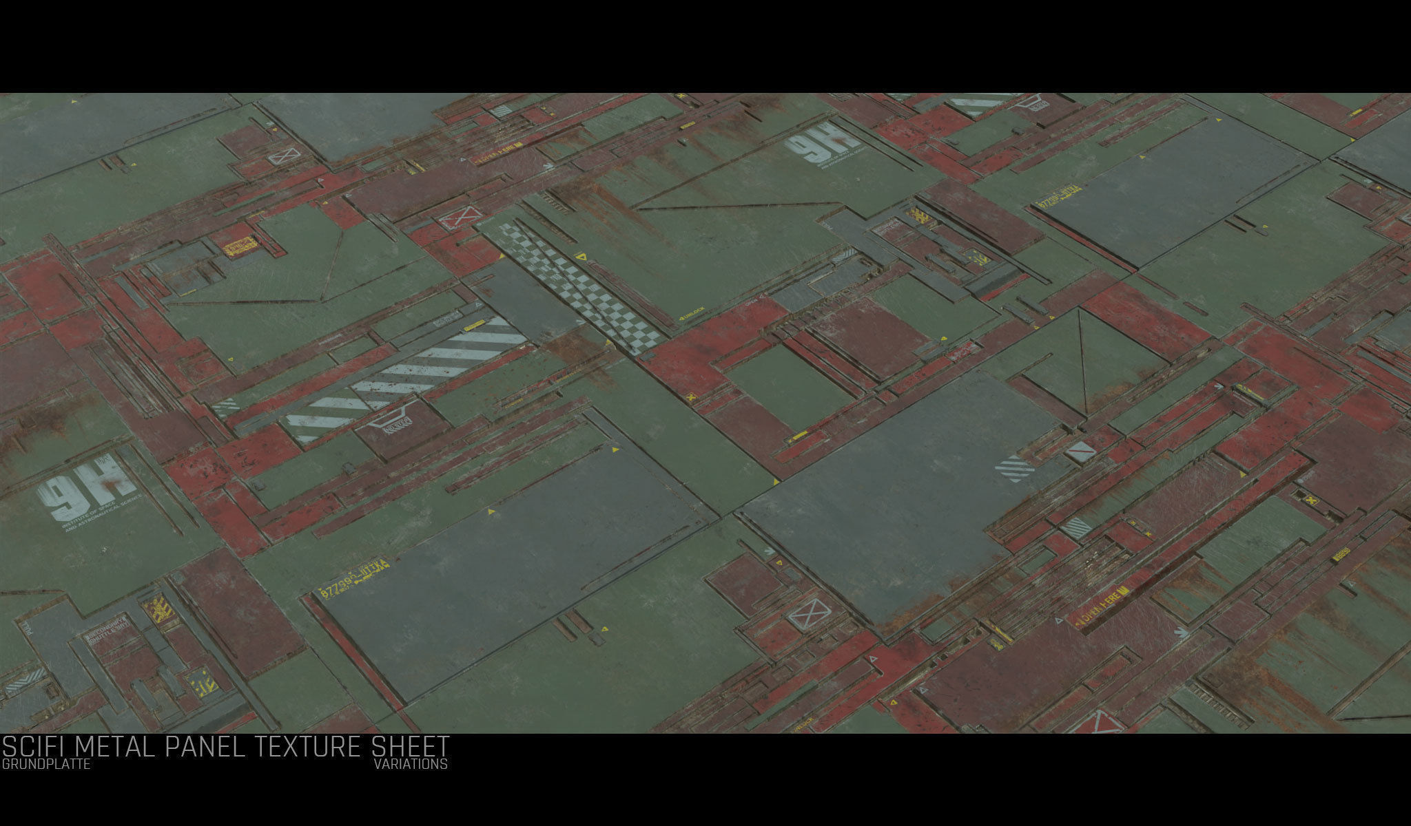 Scifi Wall Panel Texture Set F Texture_13