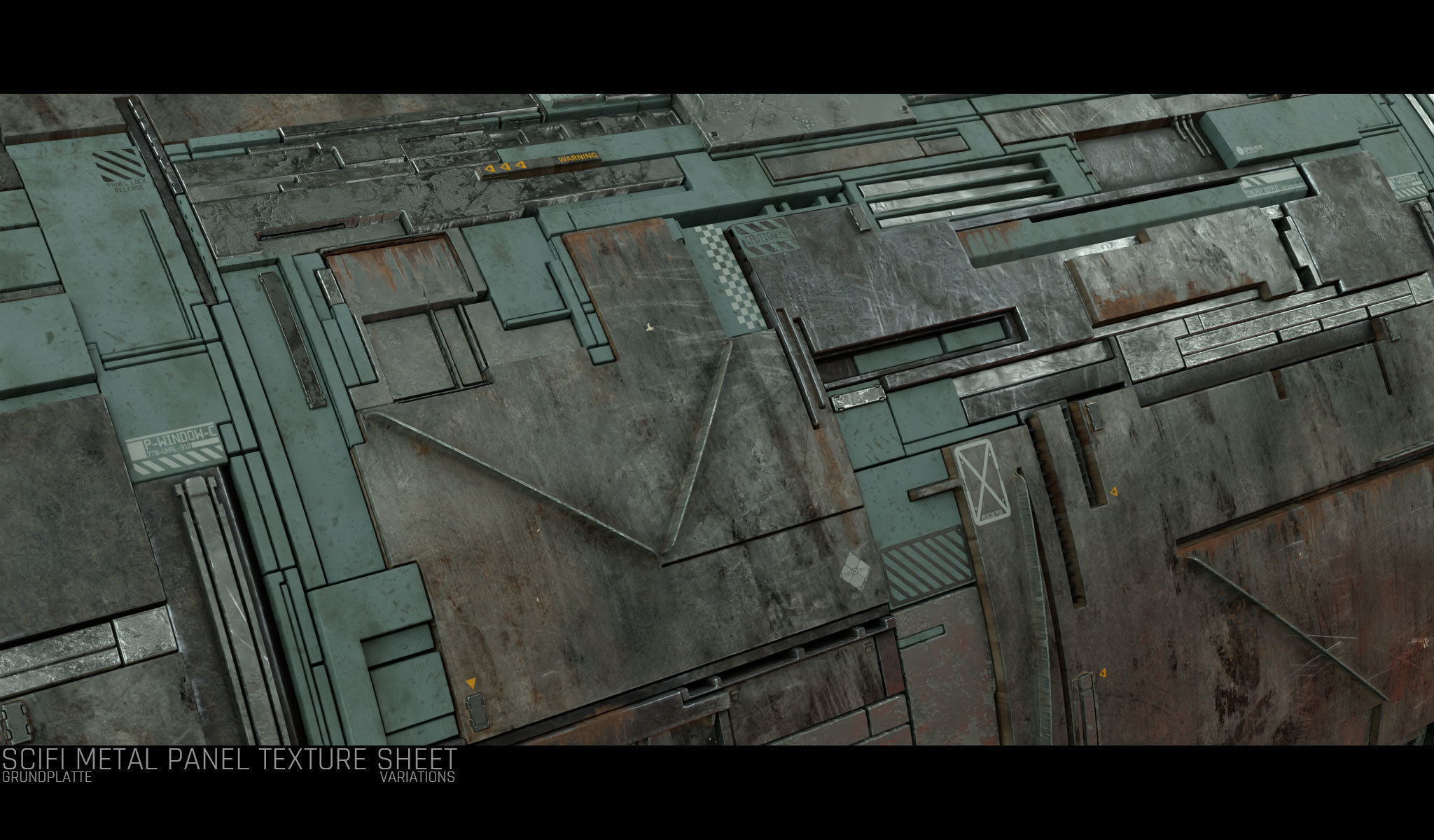 Scifi Wall Panel Texture Set F Texture_2