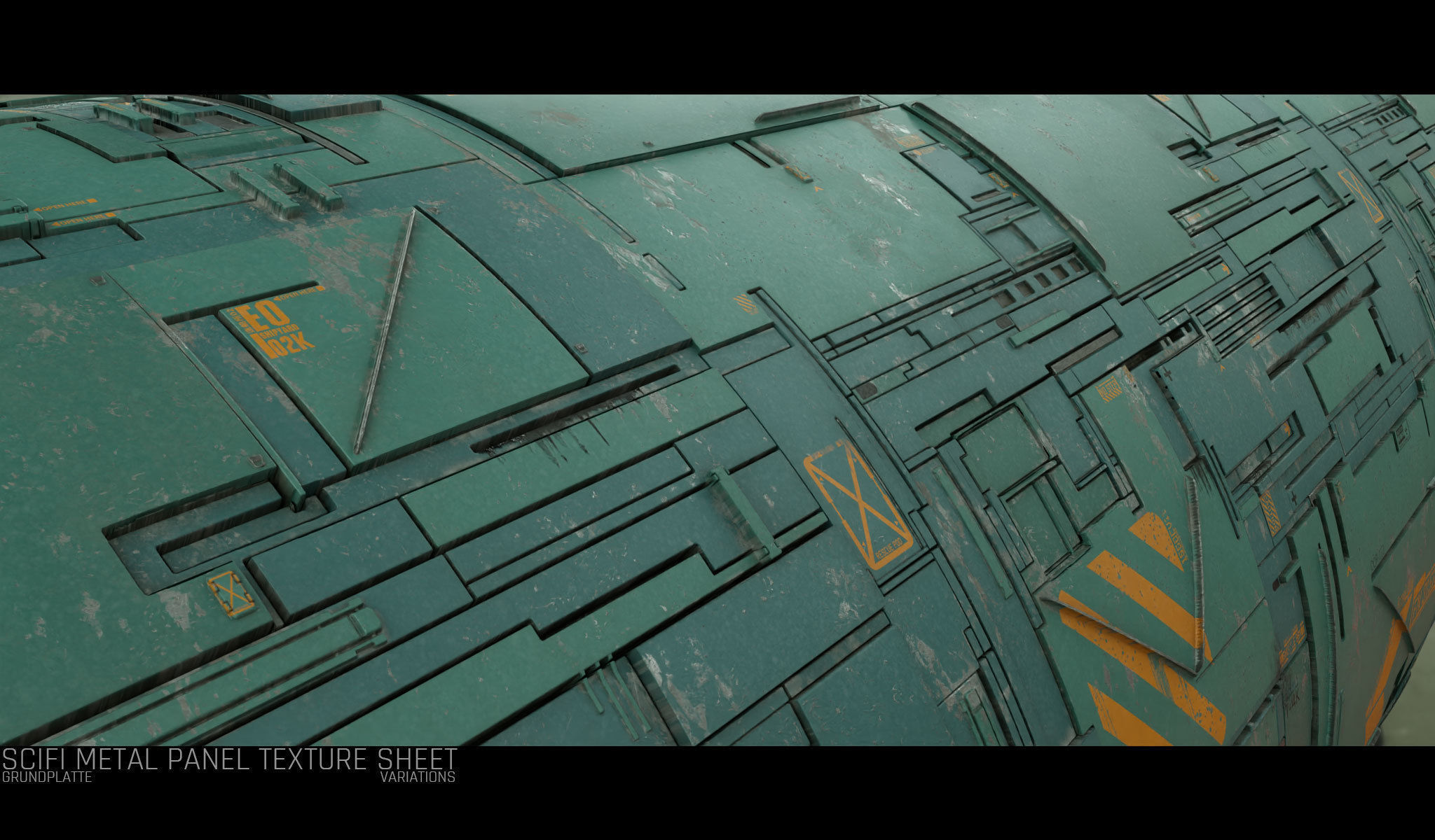 Scifi Wall Panel Texture Set F Texture_11