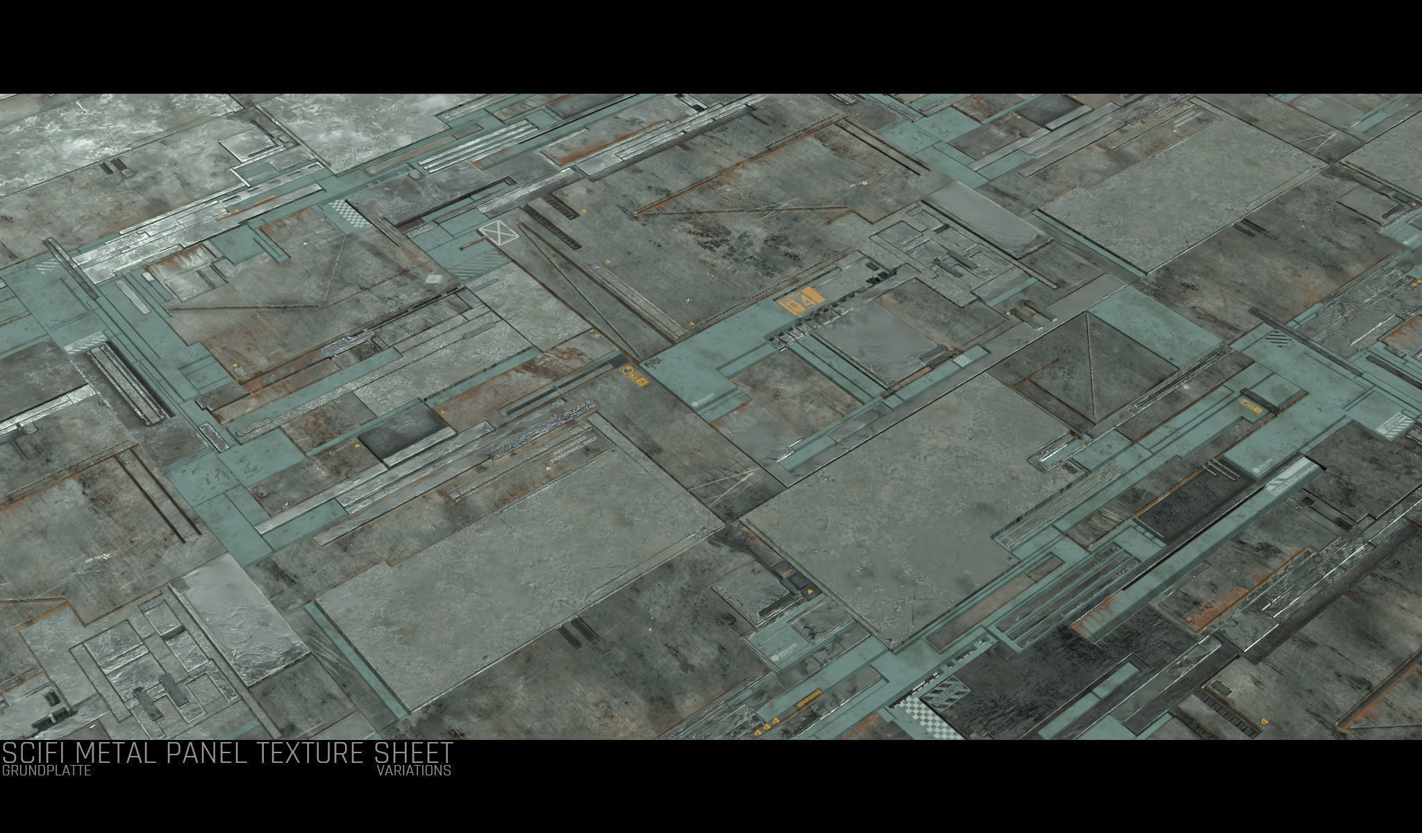 Scifi Wall Panel Texture Set F Texture_12