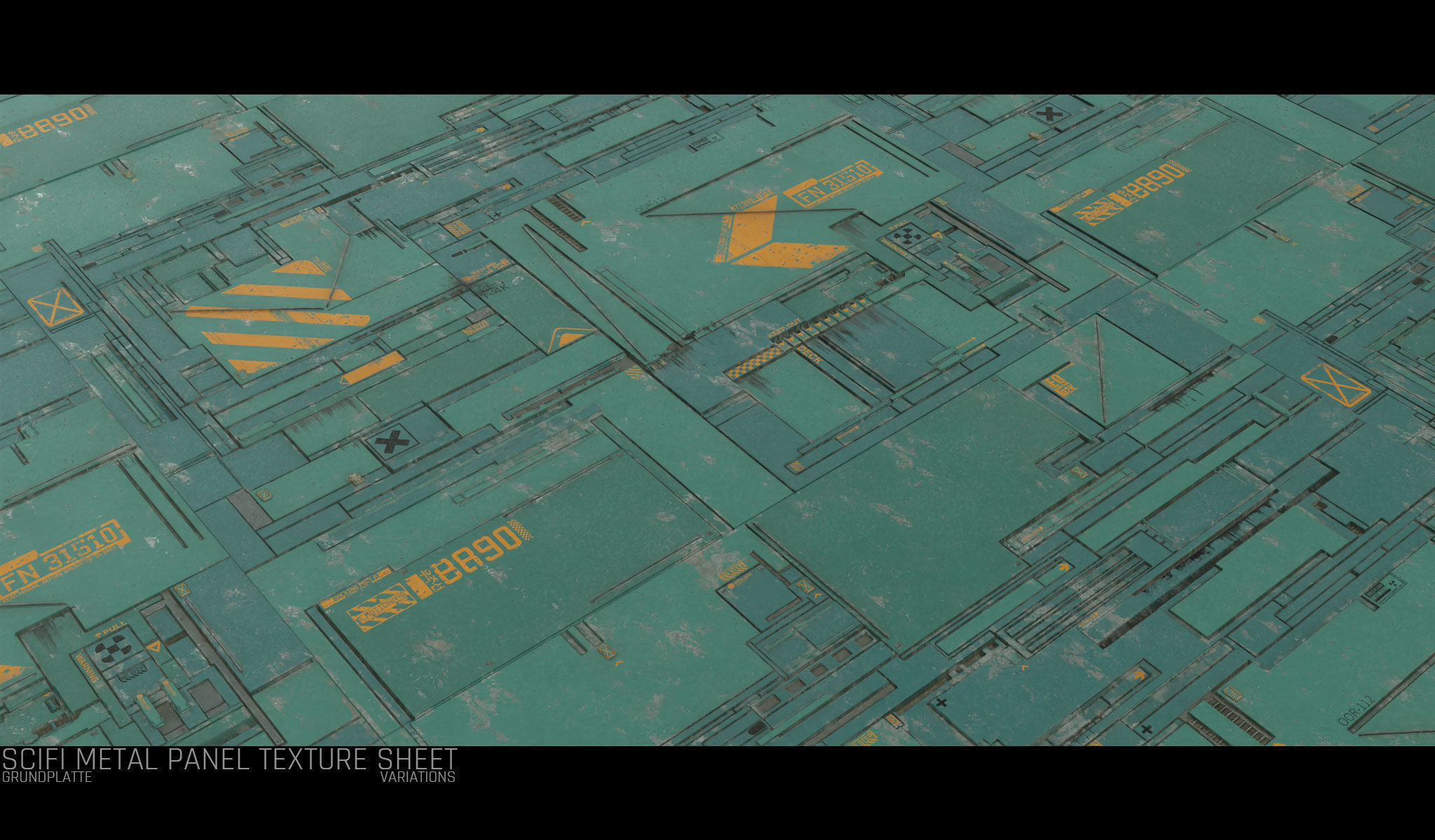 Scifi Wall Panel Texture Set F Texture_15