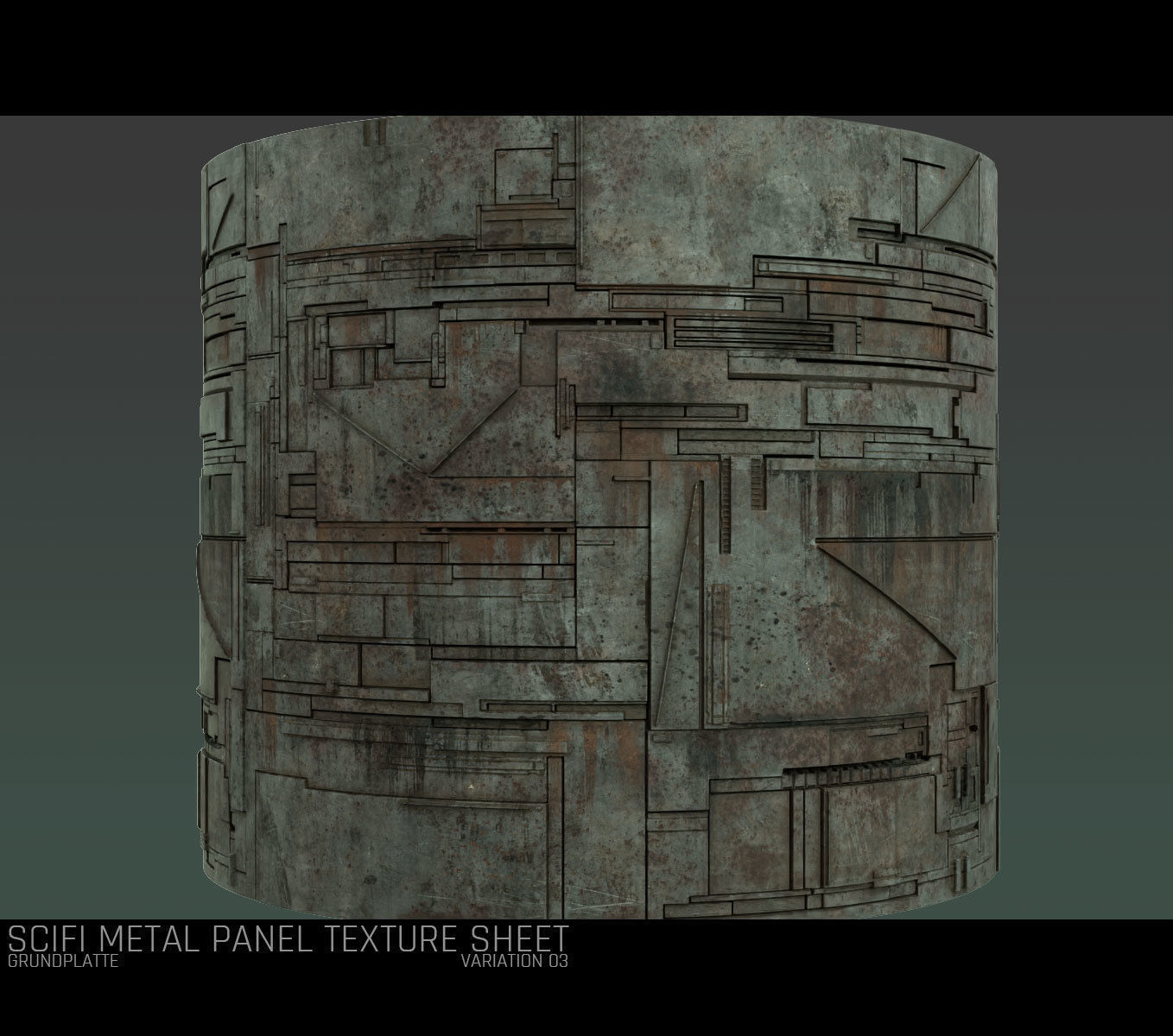 Scifi Wall Panel Texture Set F Texture_6