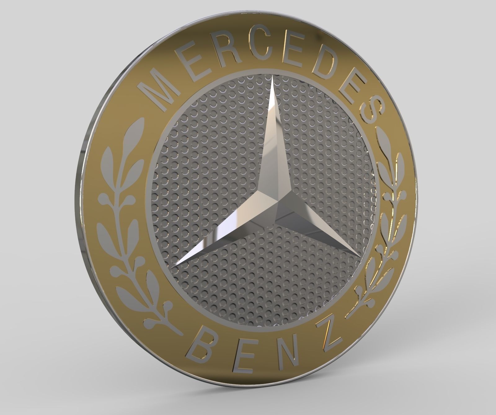 Mercedes Benz Logo 3D model_2