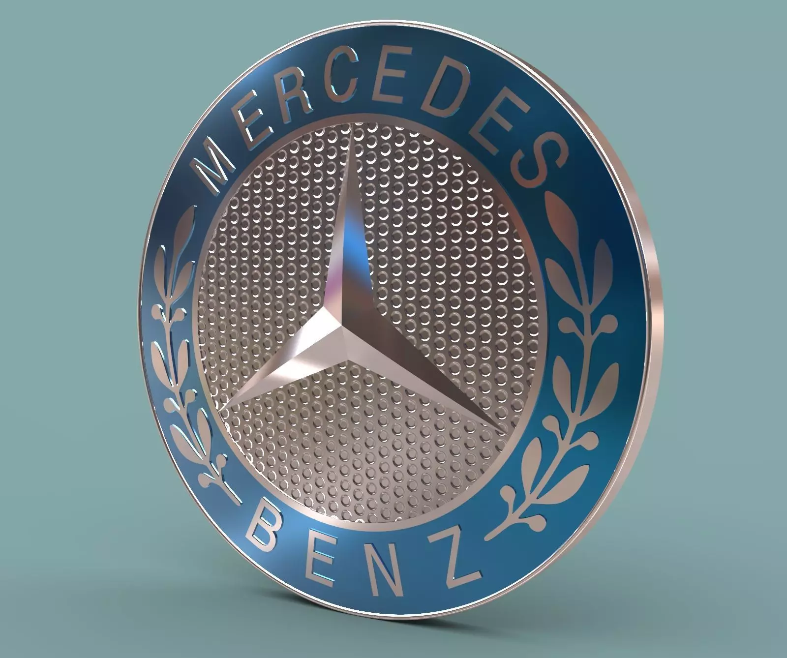 Mercedes Benz Logo 3D model_0